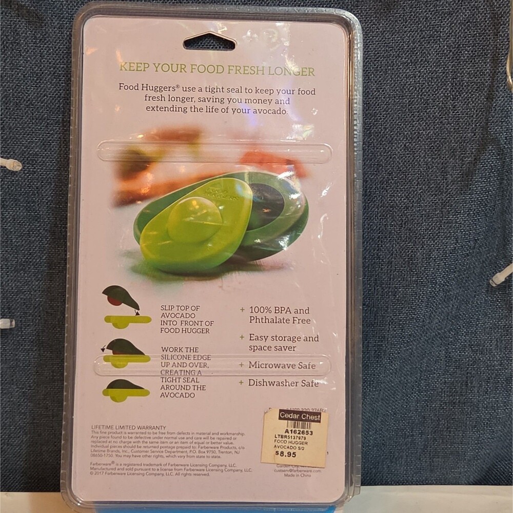 Farberware Food Huggers Silicone Avocado Saver 2-Pack BPA-Free - Picture 7 of 16